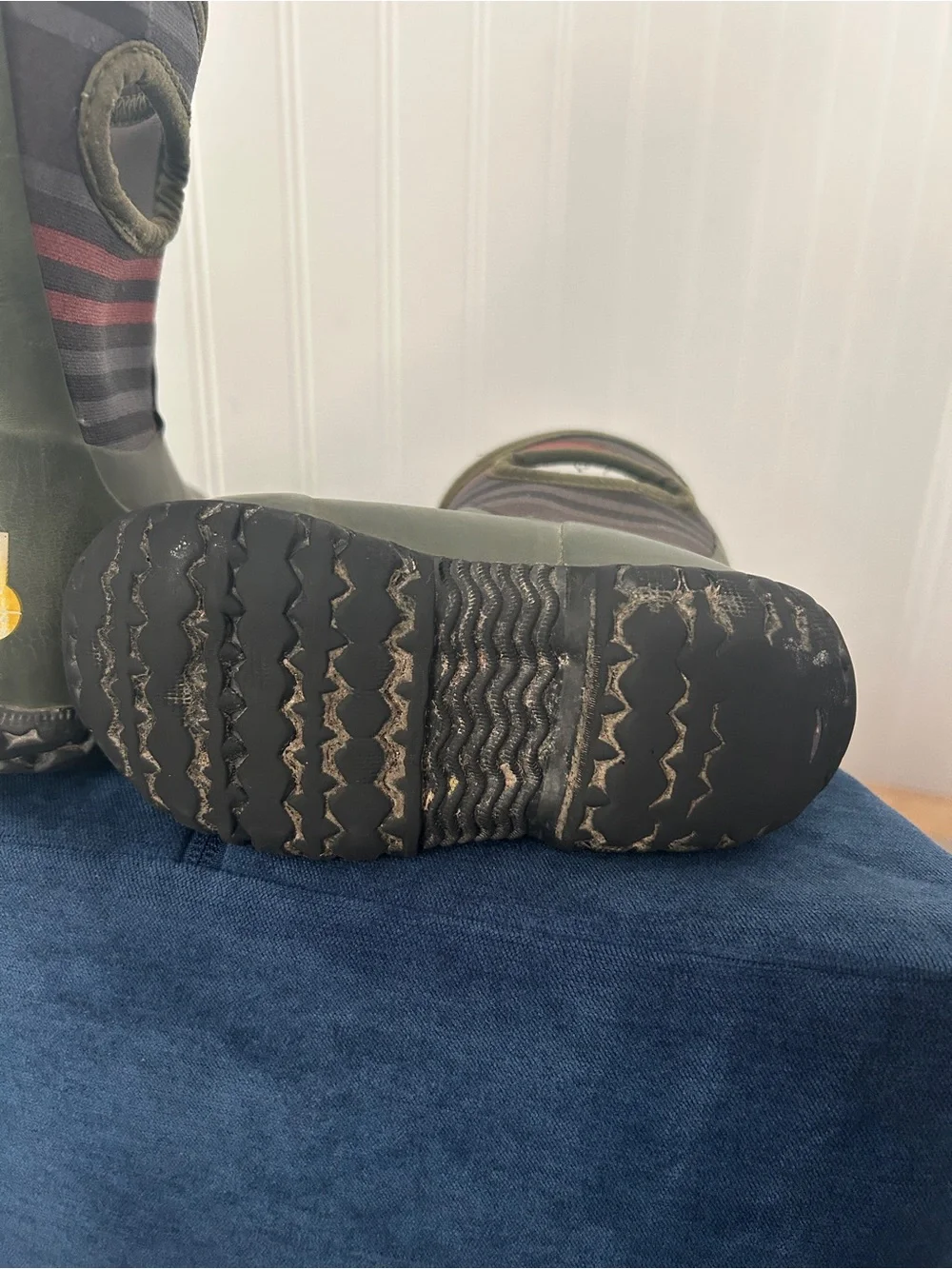 Bogs Kids' Green and Black Rain Boots